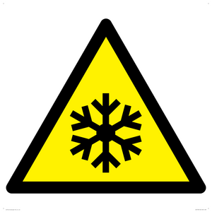 W010 Warning: Low temperature/freezing conditions